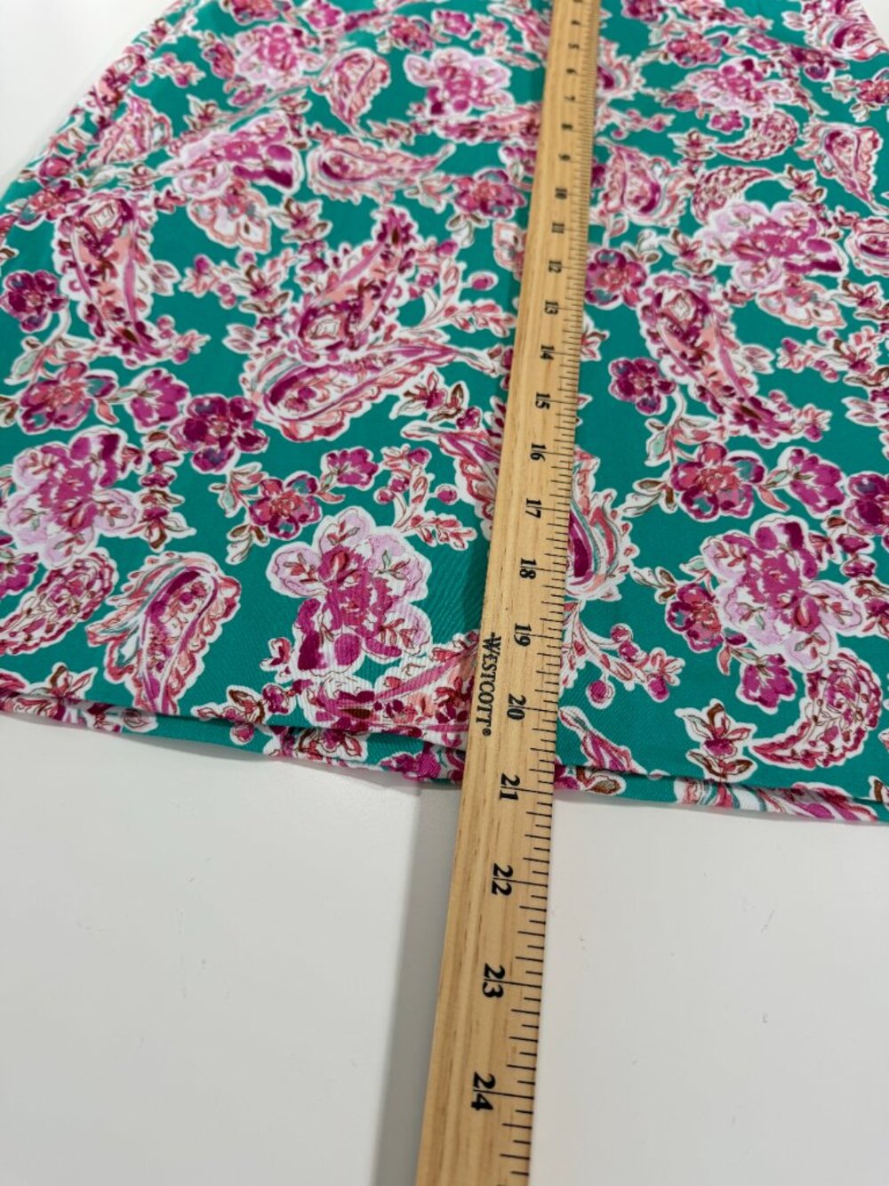 J.Crew Green Paisley Print Pencil Skirt - Picture 8 of 10